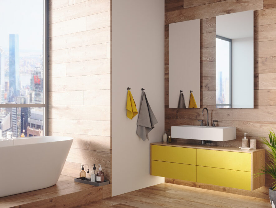 Trends im Badezimmer: Metallisch, farbenfroh und nachhaltig