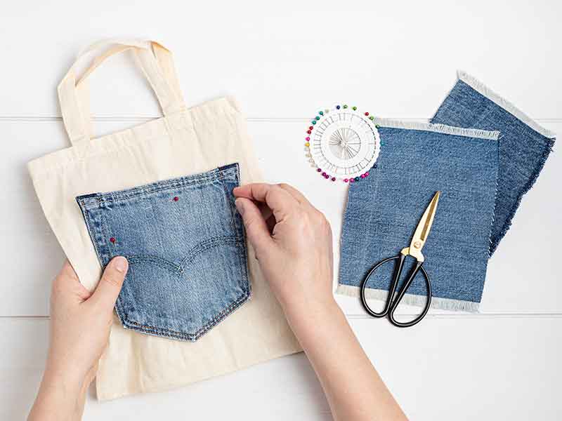 Upcycling Jeanstaschen
