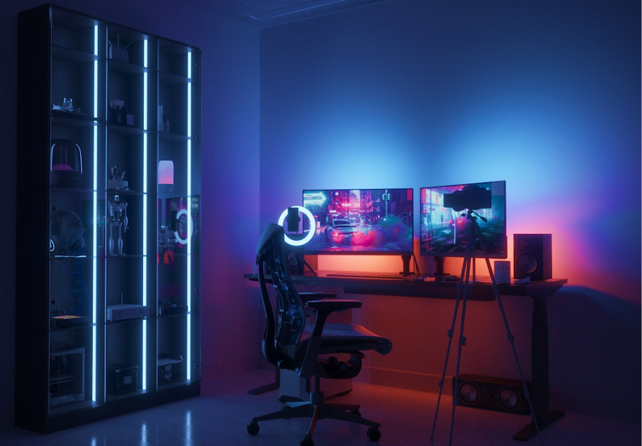 Vitrine LED Lichter Gaming